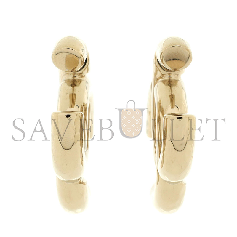 Ch**el classic cc dangle hoop earrings metal large